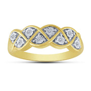 14K Yellow Gold 0.10 CTW Diamond Band