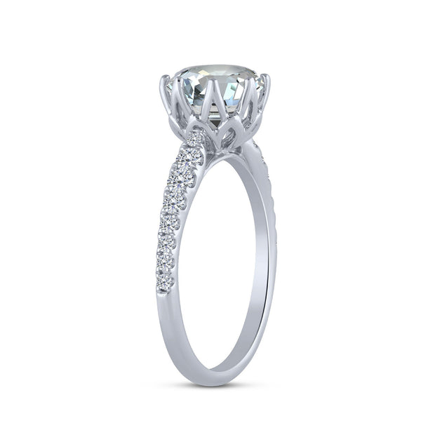 10K White Gold 2.33 CTW Round LAB-GROWN Diamond Engagement Ring