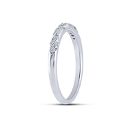 10K white gold 0.13 Ctw Stackable Band