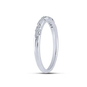 10K white gold 0.13 Ctw Stackable Band