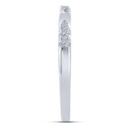 10K white gold 0.13 Ctw Stackable Band