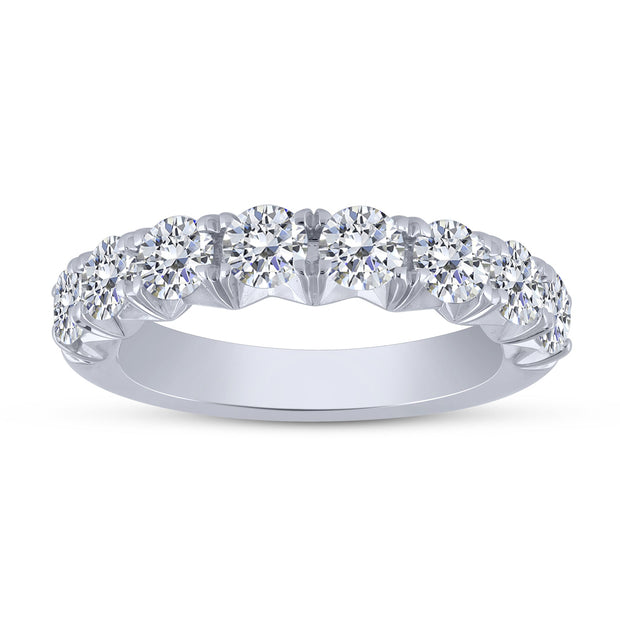 14K white gold Lab-Grown 2.00 Ctw Diamond Band Ring