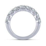 14K white gold Lab-Grown 2.00 Ctw Diamond Band Ring