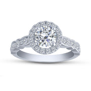 10K White Gold 1.75 CTW Round Lab-Grown Diamond Bridal Set Ring