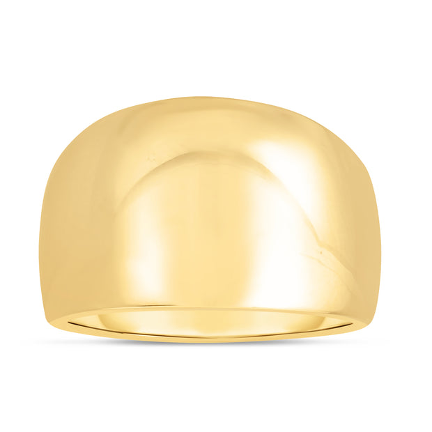 14K yellow Gold Polished Dome Ring