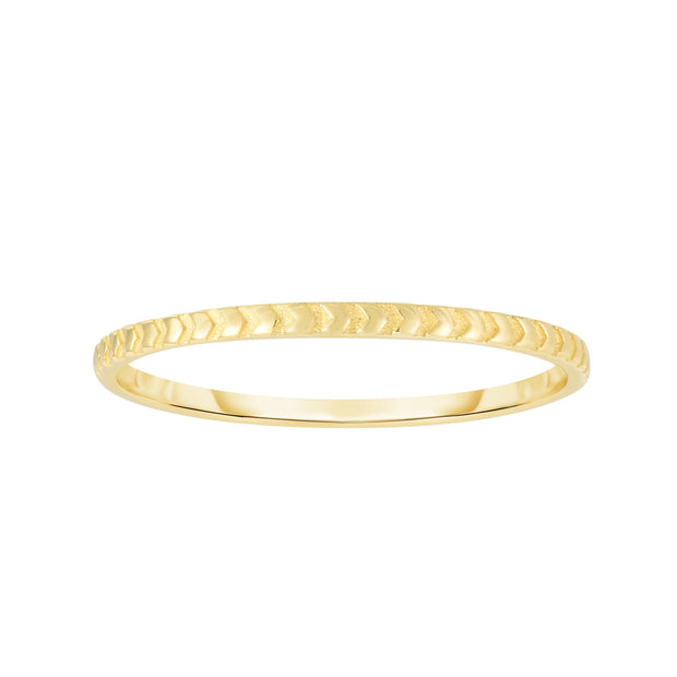 14K Gold Arrow Ring