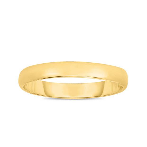 14K Gold 4mm Wedding Band Size 6