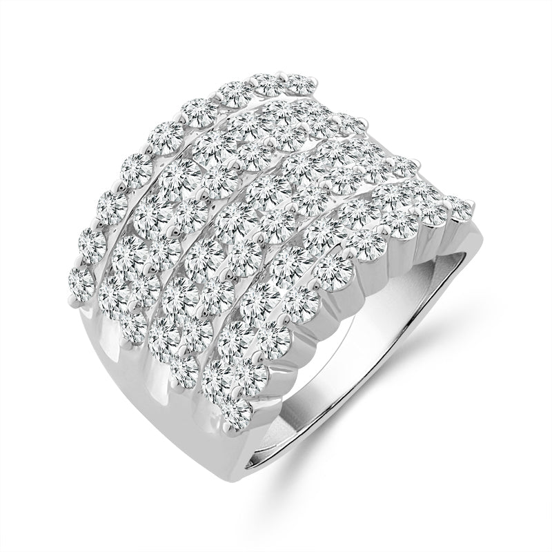 10K White Gold 3 ctw Fashion Band