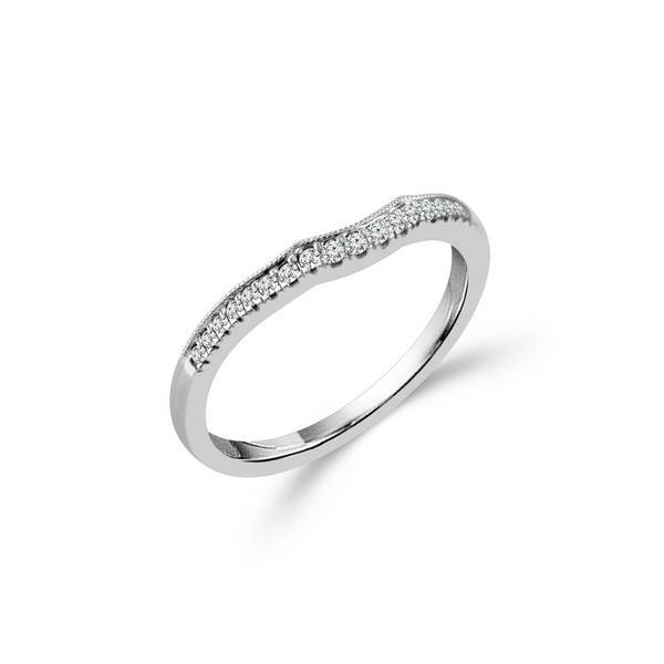10k White Gold 3/4 ctw Diamond flower Bridal Set