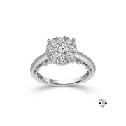 14K White Gold 5/8 CTW Diamond Engagement Ring