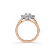 14k two tone 1.25 ctw Diamond Engagement Ring