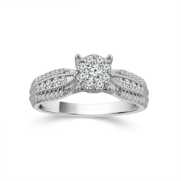 10K White Gold 0.50 CtW Engagement Ring