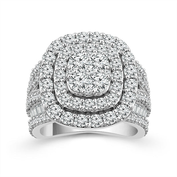 14K White Gold 4 CTW Diamond Engagement Ring