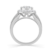 10K White Gold 1.00 CTW Pear Diamond Engagement Ring