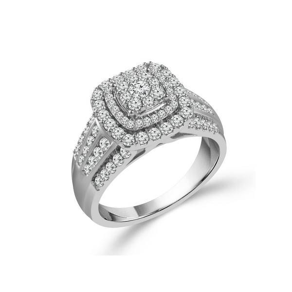 10K White Gold 2.00 CTW DIAMOND Engagement Ring