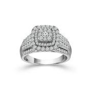 10K White Gold 2.00 CTW DIAMOND Engagement Ring