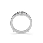 14k white gold 0.25 ctw Diamond Ring Guard