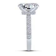 14K White Gold 2.50 CTW Lab-Grown Diamond Oval Engagement Ring