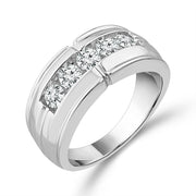 10K White Gold 1.00 Ctw diamond Men's Band