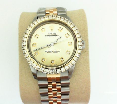 Rolex Datejust 34mm Mother of Pearl diamond Dial and Bezel
