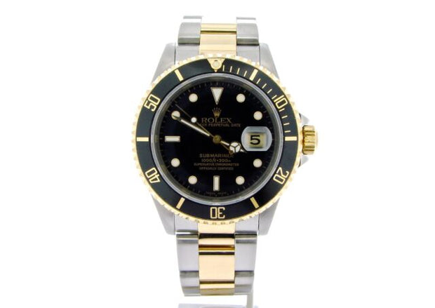 Rolex Submariner  Stainless Steel 18k yellow gold Black Dial Ceramic