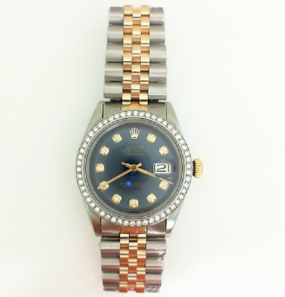 Rolex STAINLESS STEEL 18K DATE JUST
