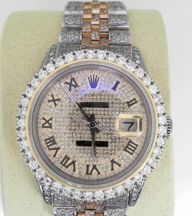 Rolex 36MM tone tone Stainless Steel Date