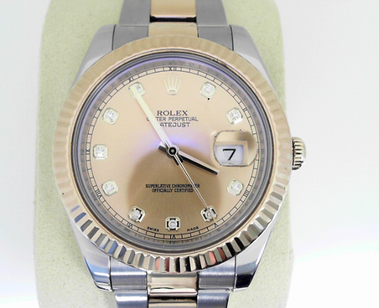 Rolex Datejust II 18K Two Tone Stainless Steel Date 41 MM