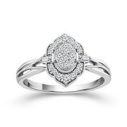 10K Yellow Gold 0.25 CTW Diamond Promise Ring