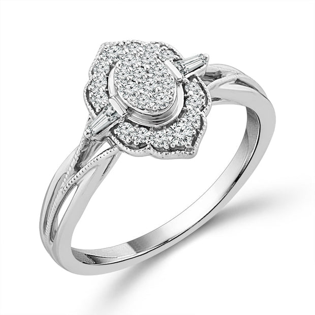 10K Yellow Gold 0.25 CTW Diamond Promise Ring