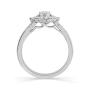 10K Yellow Gold 0.25 CTW Oval Diamond Promise Ring