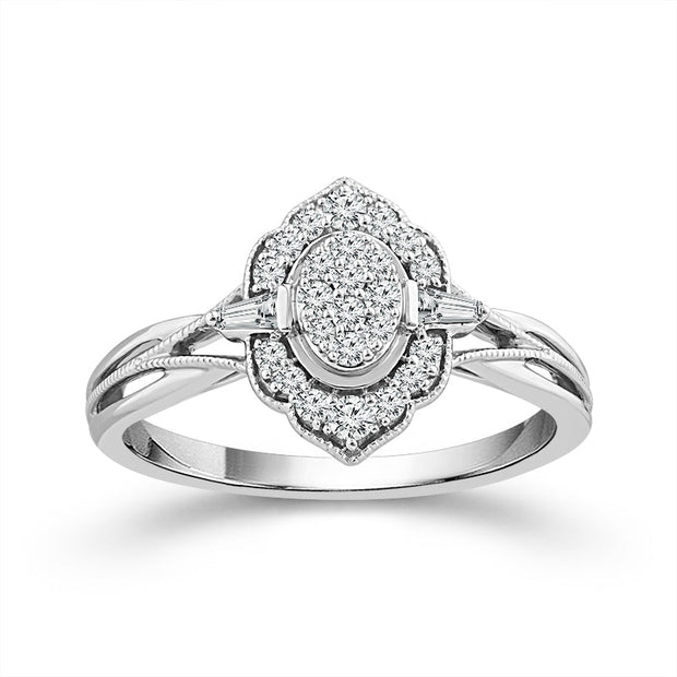 10K Yellow Gold 0.25 CTW Diamond Promise Ring