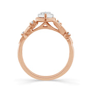 10K Rose Gold 0.20 CtW DIAMOND MARQUISE Promise Ring