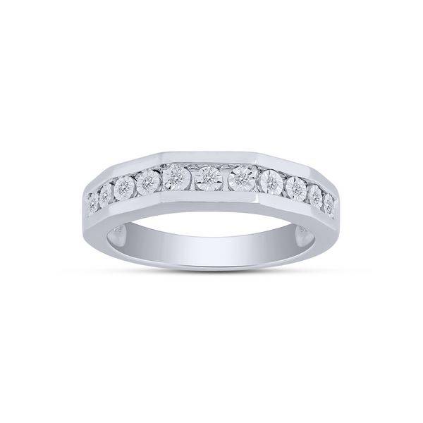 10k white gold 0.06 ctw Diamond Anniversary Band