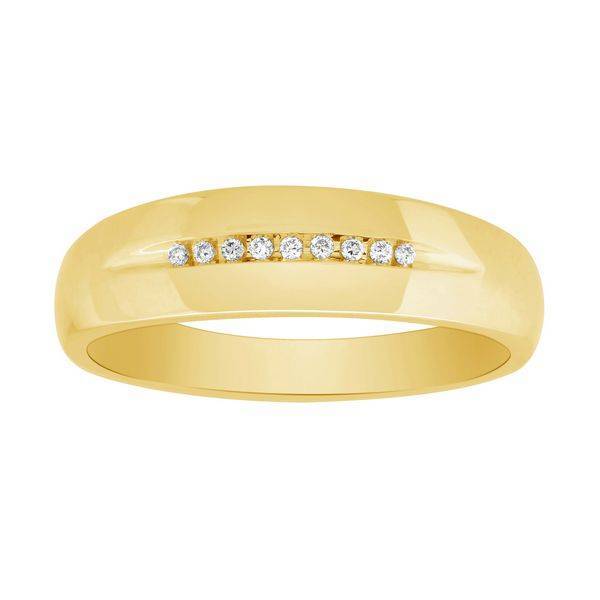 10k yellow gold 0.07 ctw Diamond Men's Band