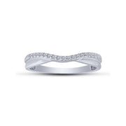 14k white gold 0.10 ctw Diamond Anniversary Band