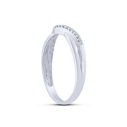 14k white gold 0.10 ctw Diamond Anniversary Band