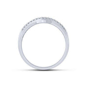 14k white gold 0.10 ctw Diamond Anniversary Band