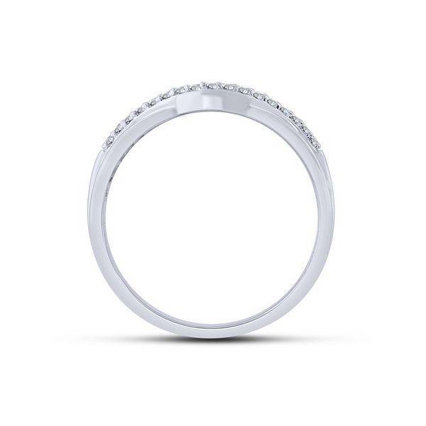 14k white gold 0.10 ctw Diamond Anniversary Band