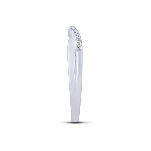 14k white gold 0.10 ctw Diamond Anniversary Band