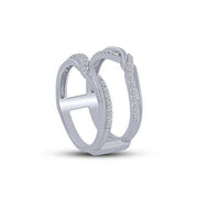 14k white gold 0.40 ctw Diamond ring guard