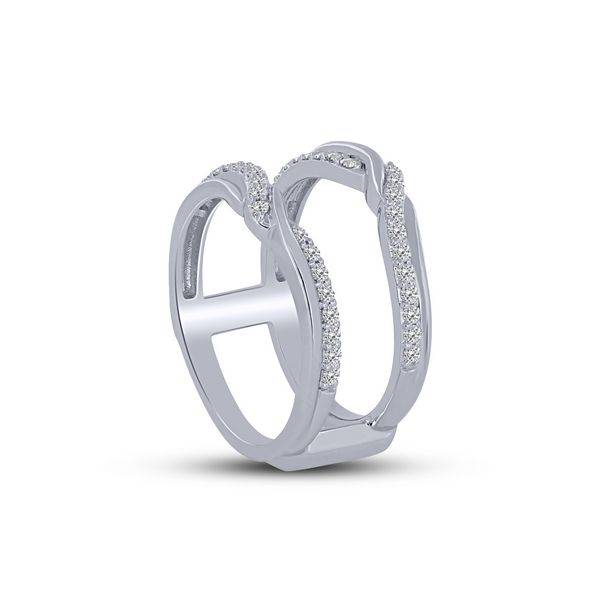 14k white gold 0.40 ctw Diamond ring guard
