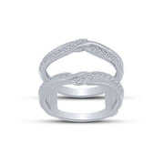 14k white gold 0.40 ctw Diamond ring guard