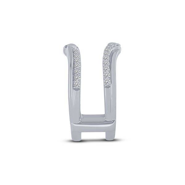 14k white gold 0.40 ctw Diamond ring guard