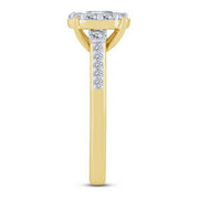 14K Yellow Gold 1.25 CTW Round Diamond Fashion RING