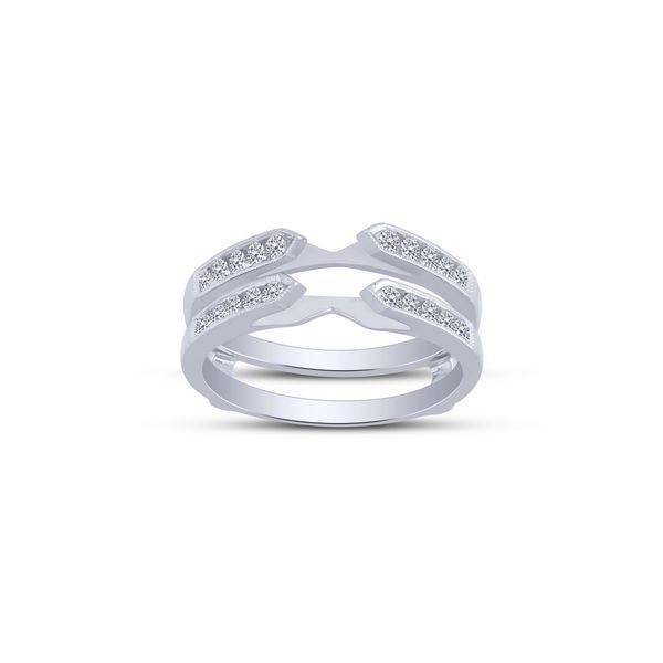 14k white gold 0.50 ctw Diamond ring guard