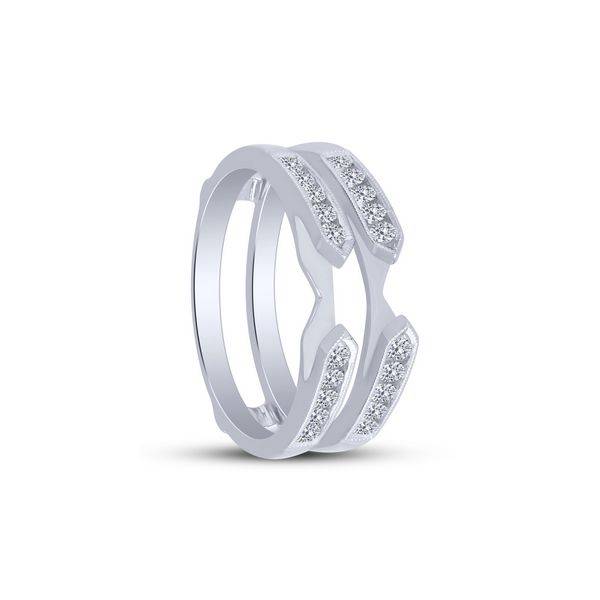 14k white gold 0.50 ctw Diamond ring guard