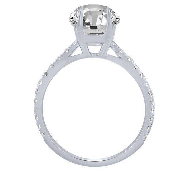 14K White Gold 0.40 ctw Diamond Semi Mount Engagement Ring