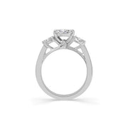 10K White Gold 0.5 ctw 3 Stone Diamond Ring