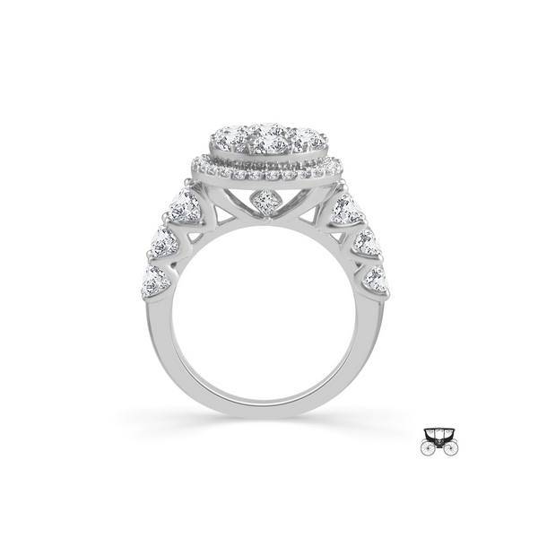 14k White Gold 2 ctw Diamond Round Bridal Set